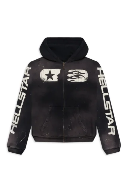 Hellstar Studios Zip Hoodie – Black