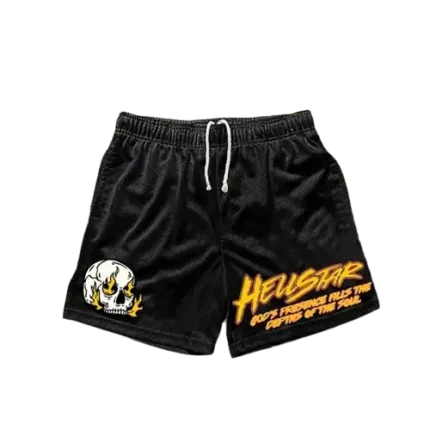 Hellstar Logo Black Shorts